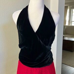 Earl Jean velvet halter NWOT
